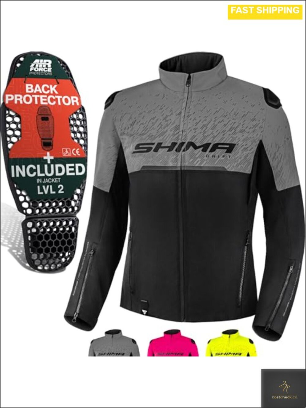Drift AirForce Armour Textile Motorcycle Jacket Ventilated CE Level 2